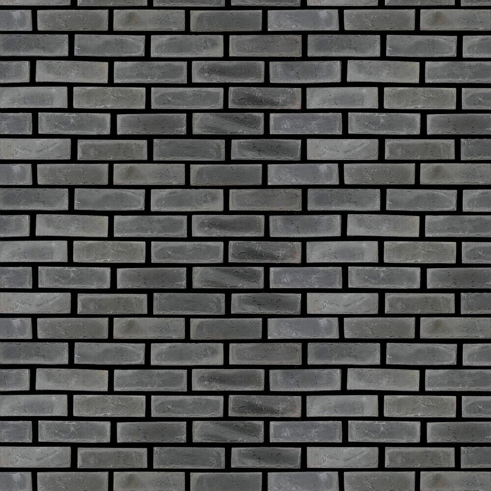 Искусственный камень Клинкер Стоун Прусский кирпич серый дымчатый (48 шт.=1 кв.м)