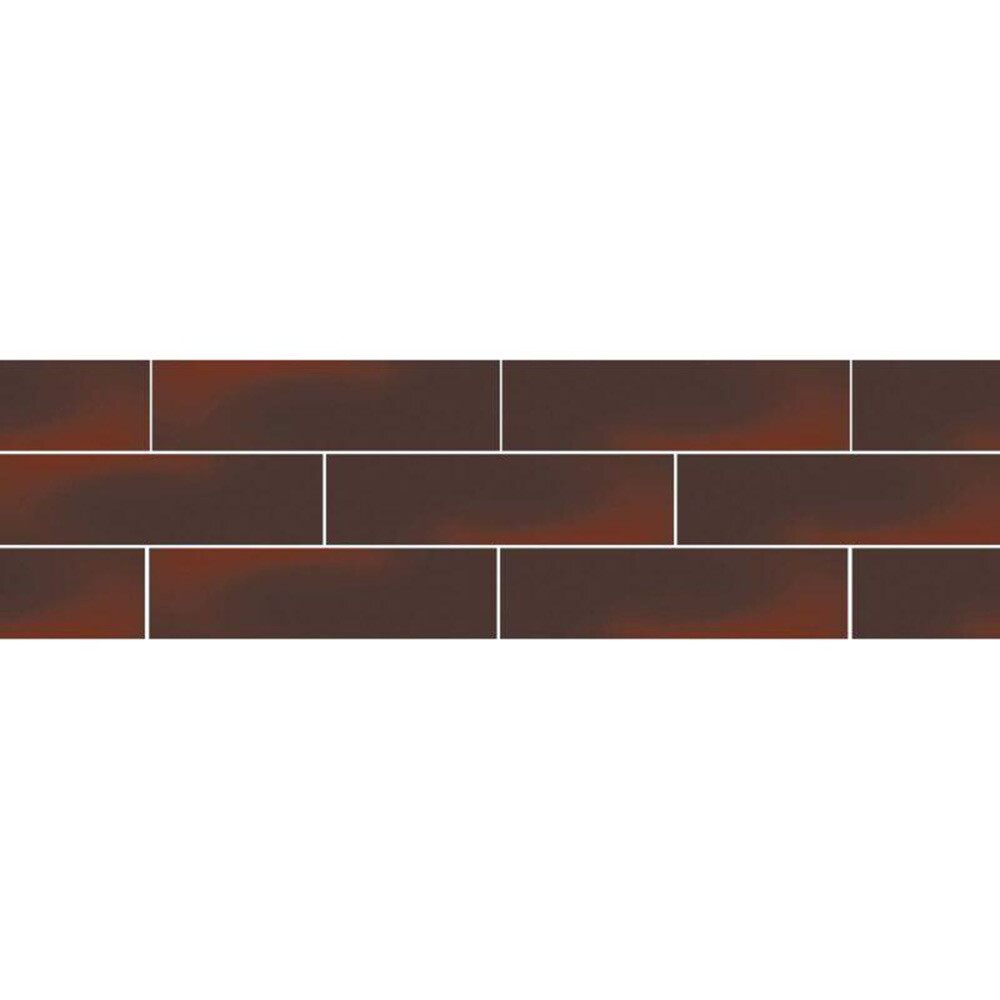 Клинкерная плитка для фасада Paradyz Elewacja Cloud gladka (46 шт.= 0,74 кв.м) коричневая 245х66х7 мм