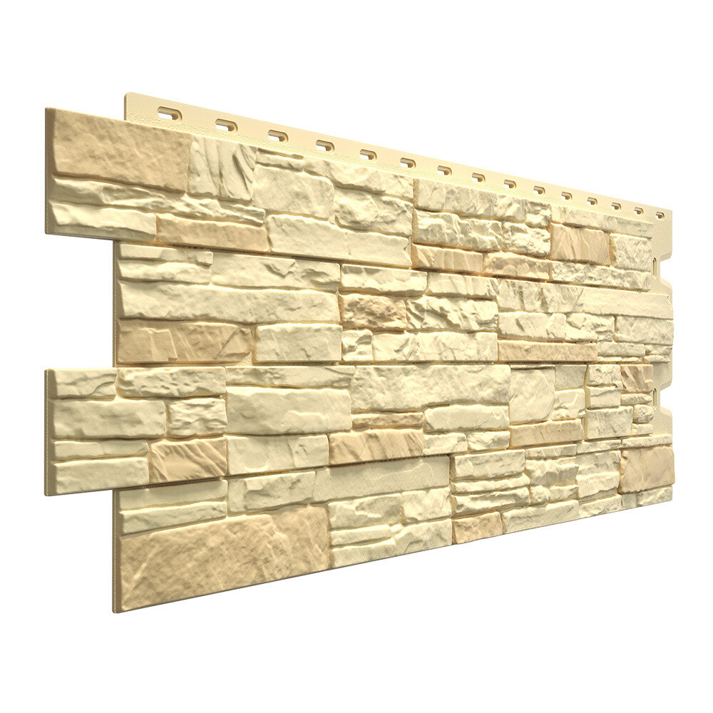 Панель фасадная Docke Stein Premium 1098х400 мм янтарная