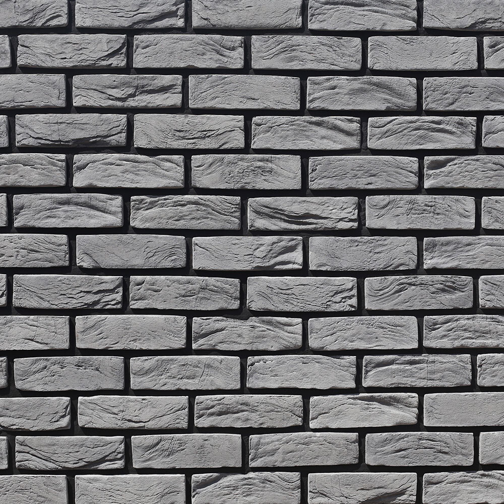 Искусственный камень White Hills Торн Брик серый (68 шт.=1.18 кв.м)