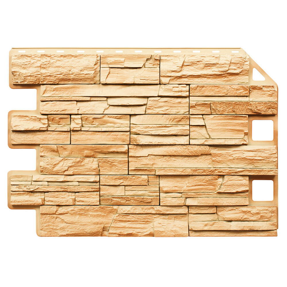 Панель фасадная Royal Stone 905х620 мм буффало