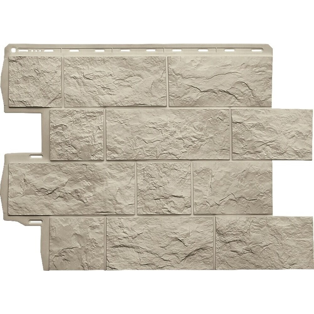 Панель фасадная Альта-Профиль Туф Эко 680х560 мм кремовый