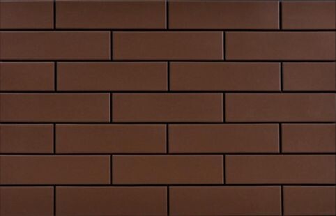 Клинкерная плитка для фасада Cerrad Elewacja gladka (32 шт.= 0,5 кв.м) коричневая 245х65х6,5 мм