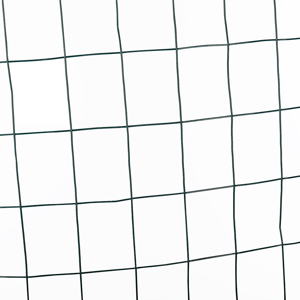 Сетка сварная с ПВХ покрытием 1,5х10 м зеленая ячейка 75х100 мм