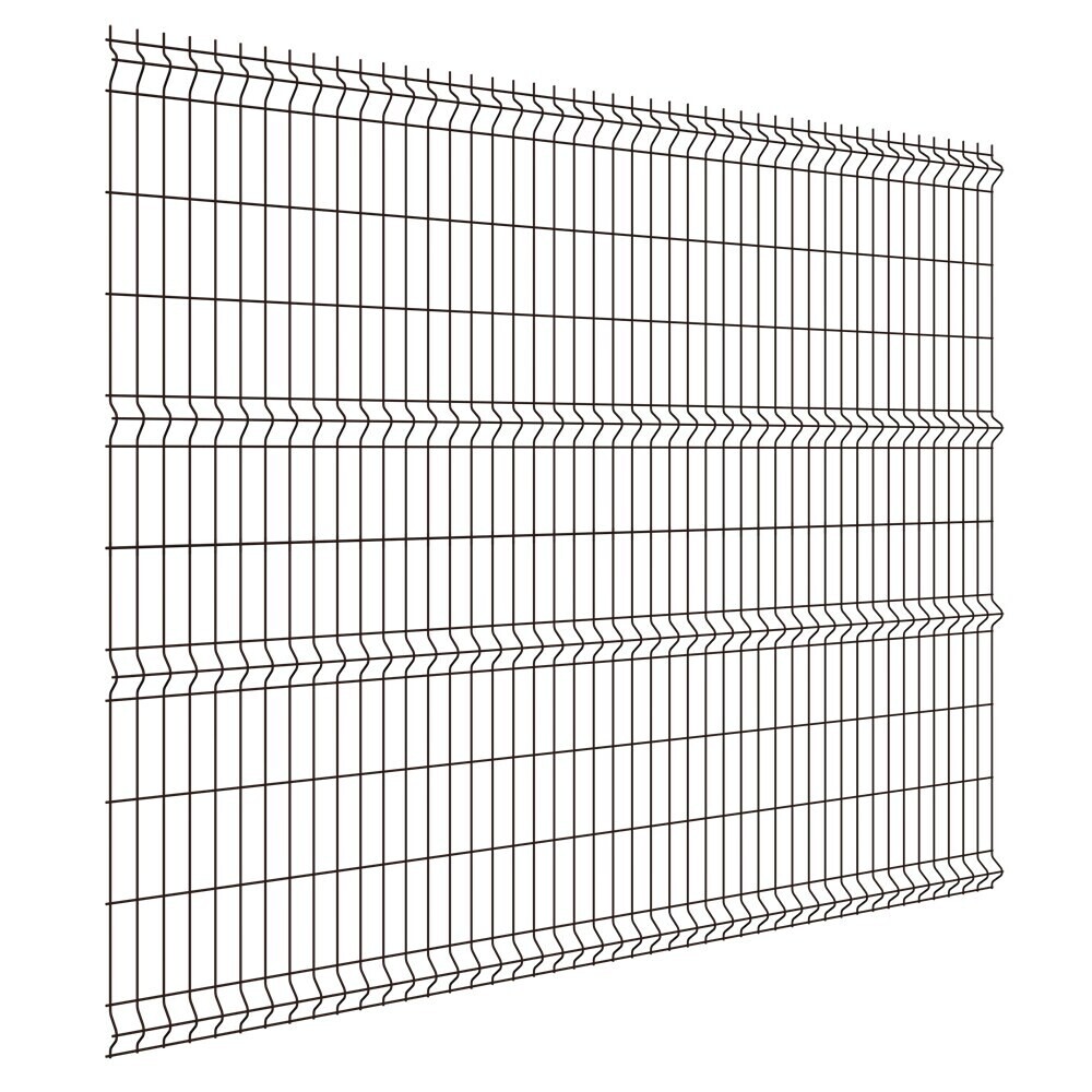 Секция заборная 3D Light 2030х2500 мм d3,5 мм ячейка 55х200 мм коричневая RAL 8017 Grand Line