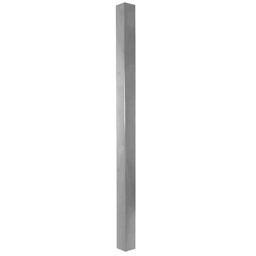 Столб для забора 60х60х2 мм 3 м светло-серый RAL 7004
