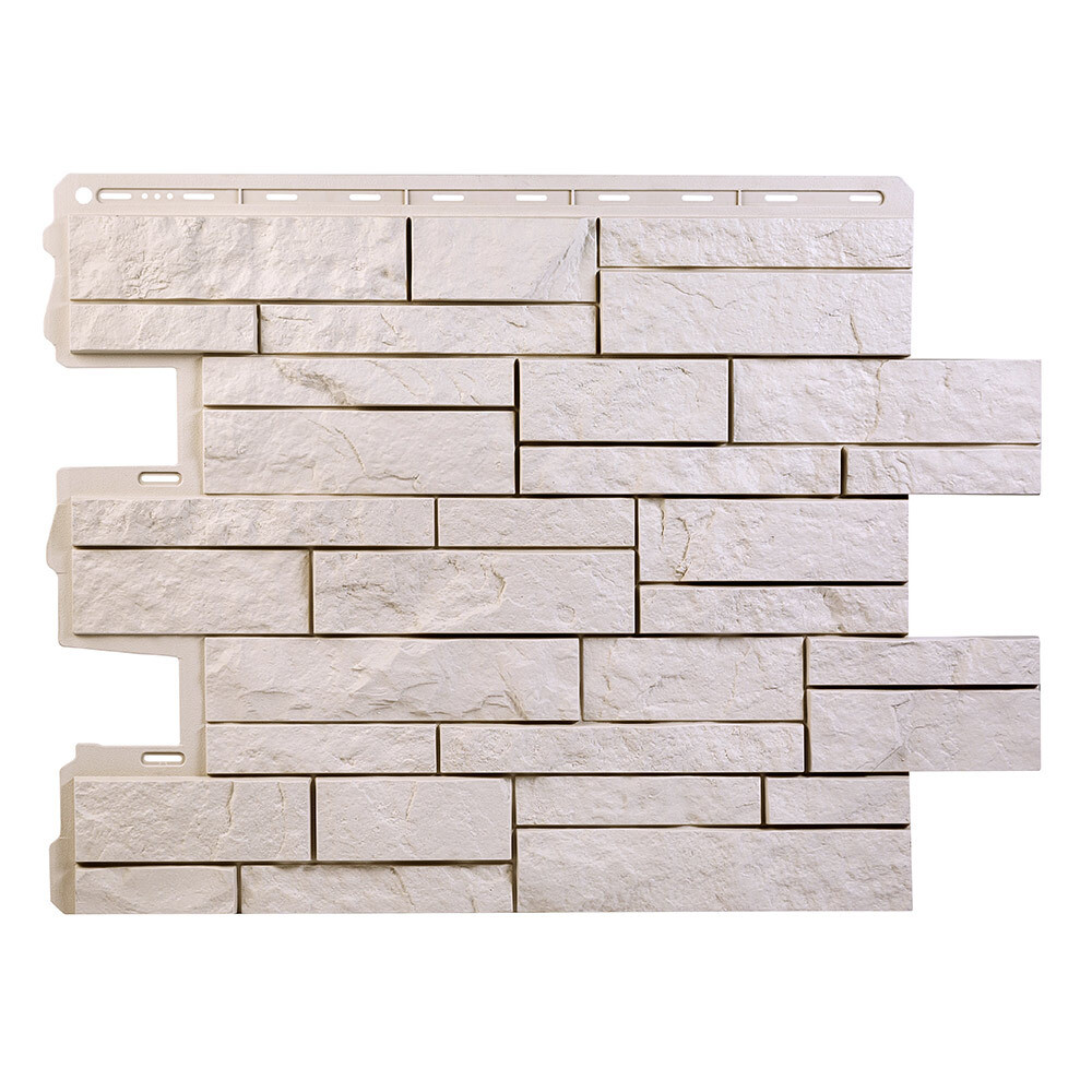 Панель фасадная Альта Профиль Шотландия Эко 680х560 мм кремовая