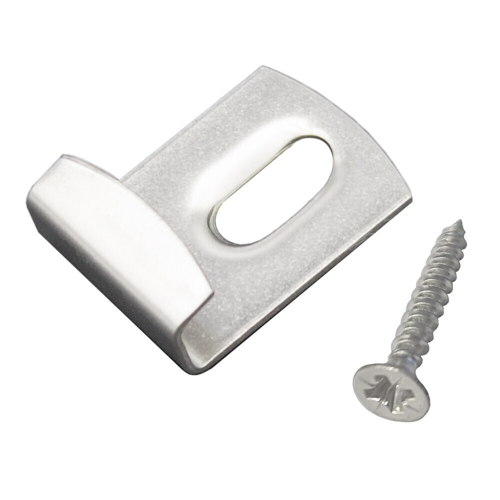 Клипса стартовая монтажная Осфикс для шовного монтажа доски ДПК Greenwerk с саморезом нержавеющая сталь (10 шт.)