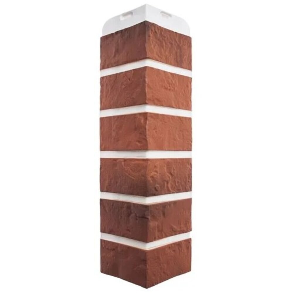 Угол наружный Альта-Профиль Кирпич рижский 440х110 мм цвет 04