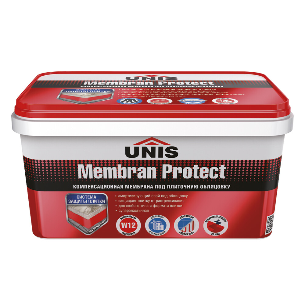 Гидроизоляция полимерная Unis Membran Protect красная 4 кг