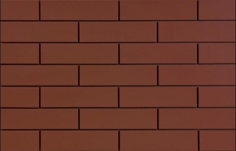Клинкерная плитка для фасада Cerrad Elewacja gladka (32 шт.= 0,5 кв.м) красная 245х65х6,5 мм