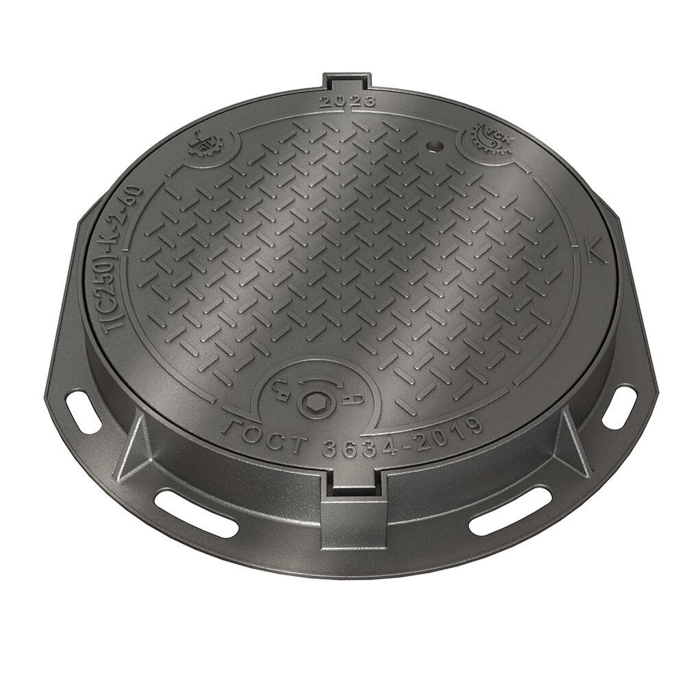 Люк чугунный ВЧ тяжелый 804х100 мм