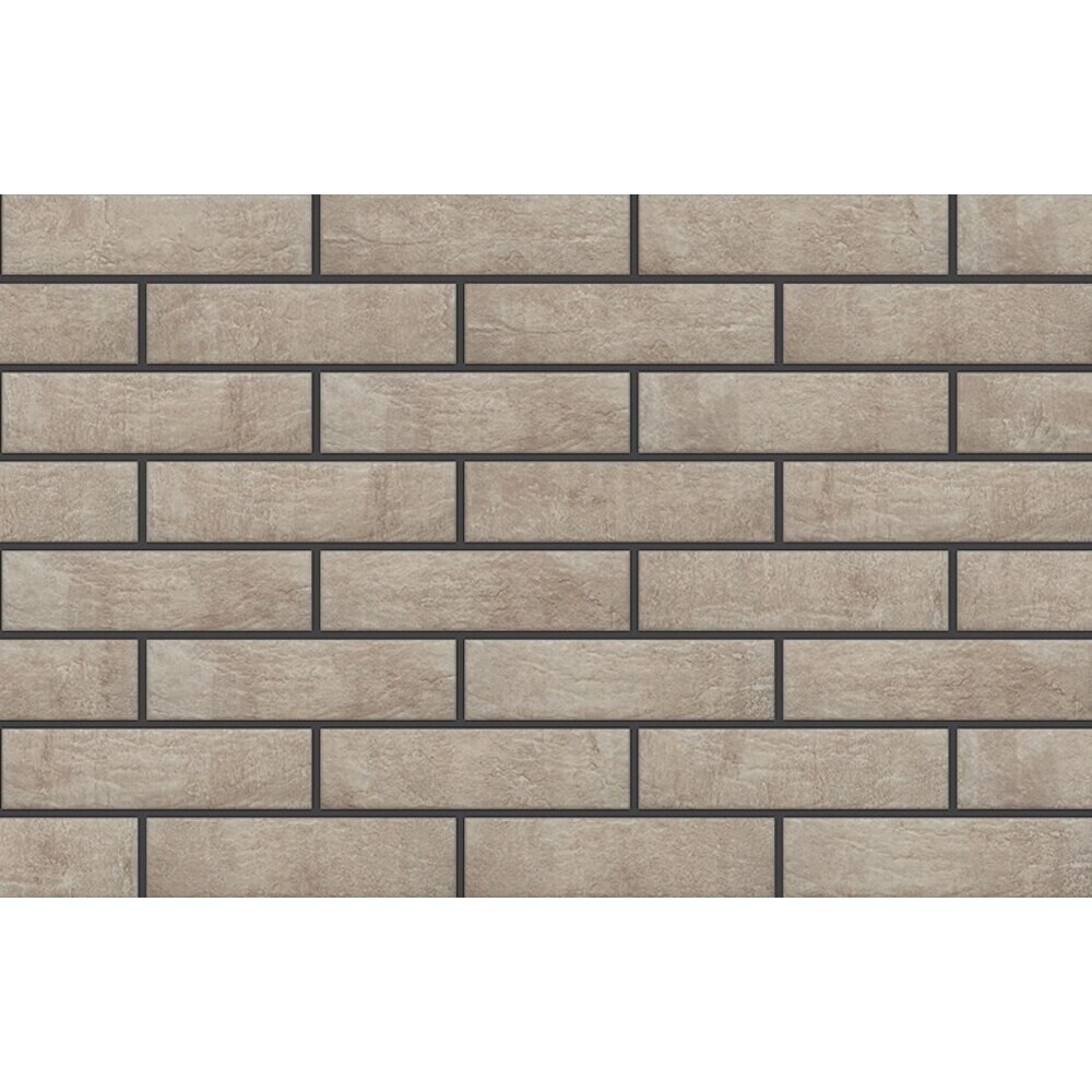 Клинкерная плитка для фасада Cerrad Loft brick salt (38 шт.= 0,6 кв.м) серая 245х65х8 мм