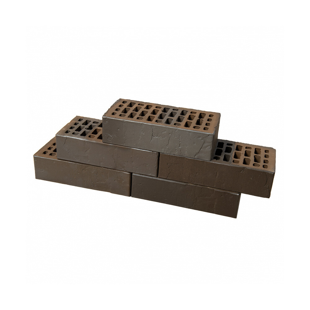 Кирпич облицовочный пустотелый терра нуар Баварская Кладка Нуар М150/200 250х120х65 мм 1NF BRAER