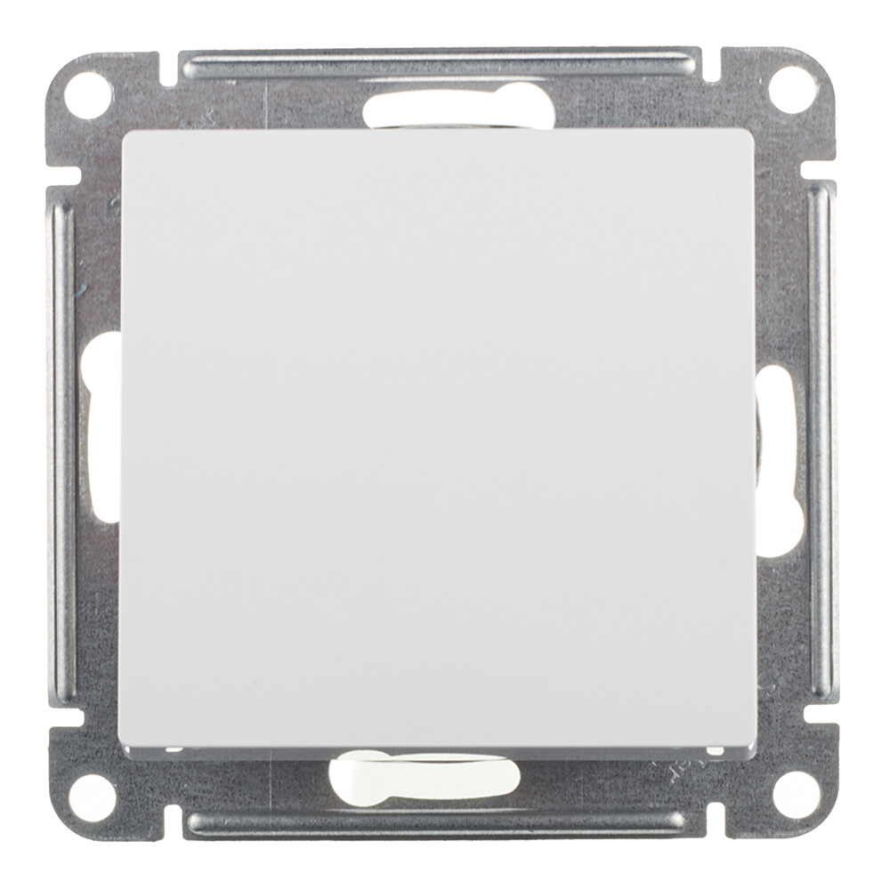 Выключатель Systeme Electric AtlasDesign одноклавишный встраиваемый белый (ATN000111)