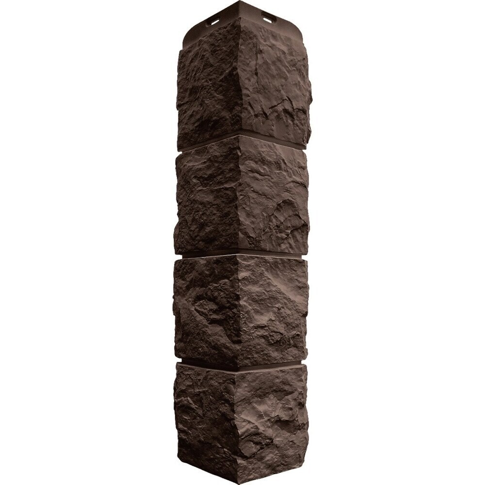 Угол наружный Альта-Профиль Туф Эко 580х150 мм коричневый