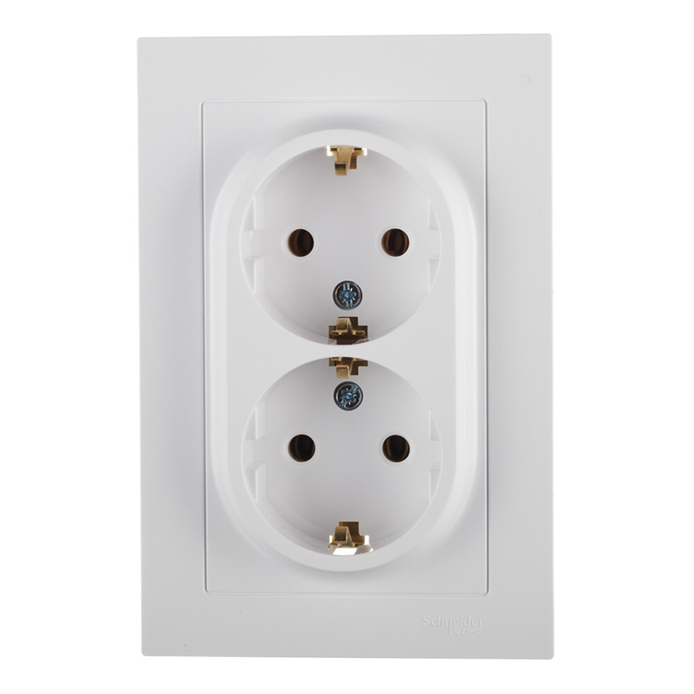 Розетка Systeme Electric AtlasDesign встраиваемая белая (ATN000124)