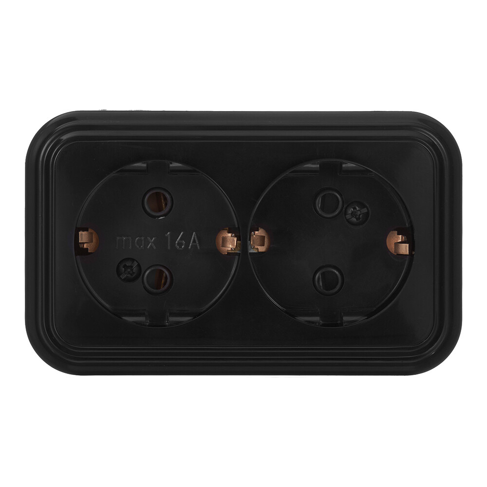 Розетка Svet накладная черная (0215-00511/1716/1715)