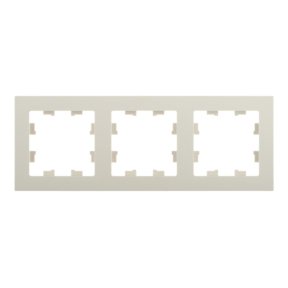 Рамка Systeme Electric AtlasDesign трехместная бежевая (ATN000203)