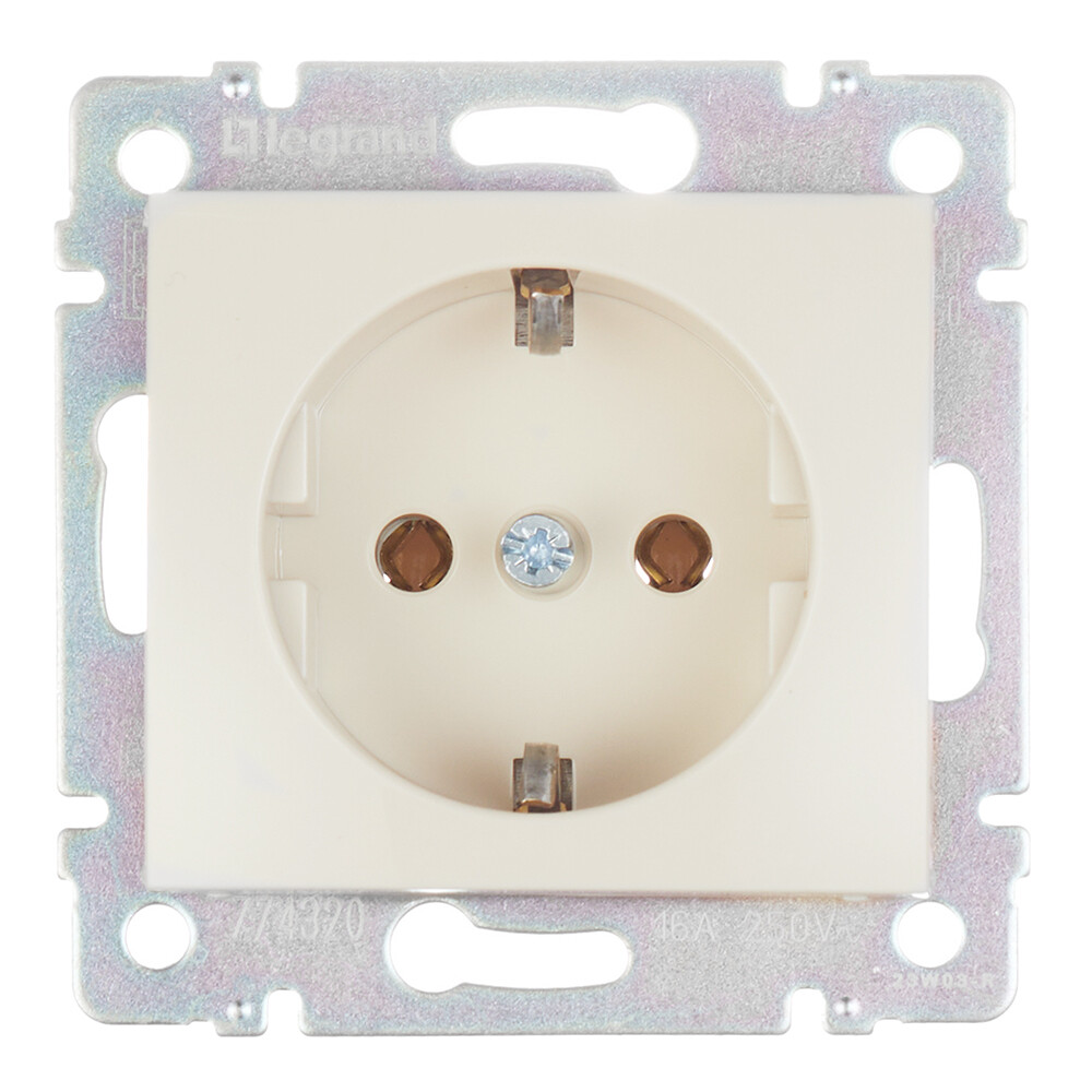 Розетка Legrand Valena встраиваемая слоновая кость (695612)