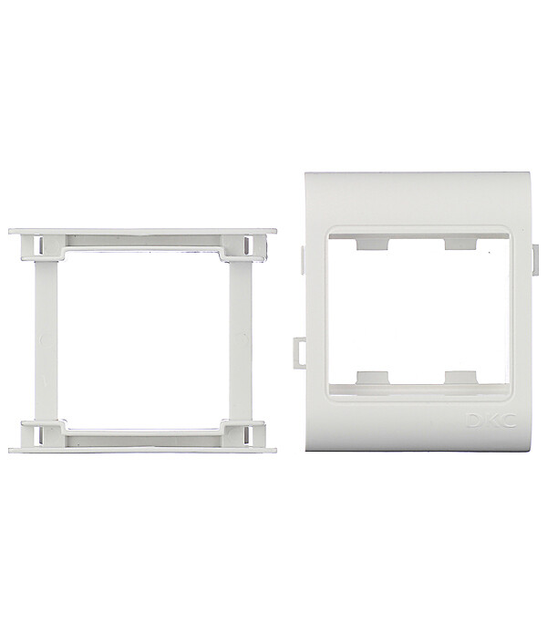 Рамка для кабель-канала 80х40/60 мм DKC Viva белая 2 модуля (10043)