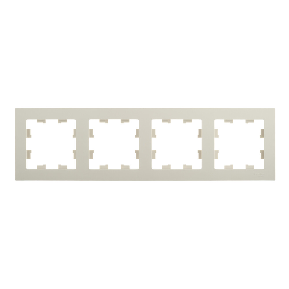 Рамка Systeme Electric AtlasDesign четырехместная бежевая (ATN000204)