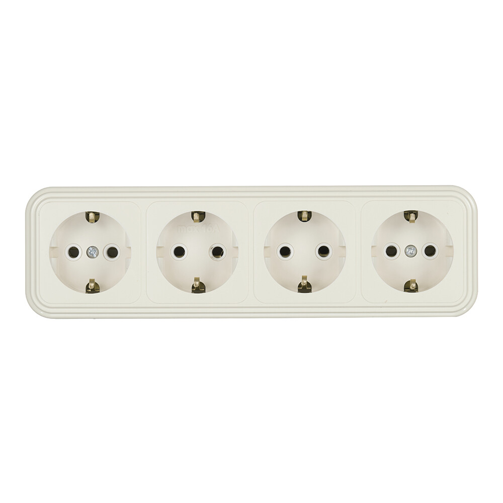 Розетка Svet накладная бежевая (0215-01201/2330/2331)