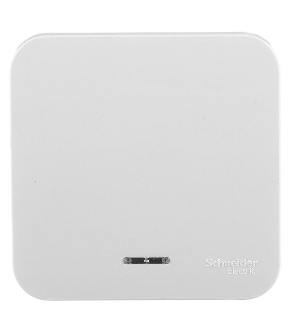 Выключатель Systeme Electric Blanca одноклавишный накладной белый с подсветкой (BLNVA101111)