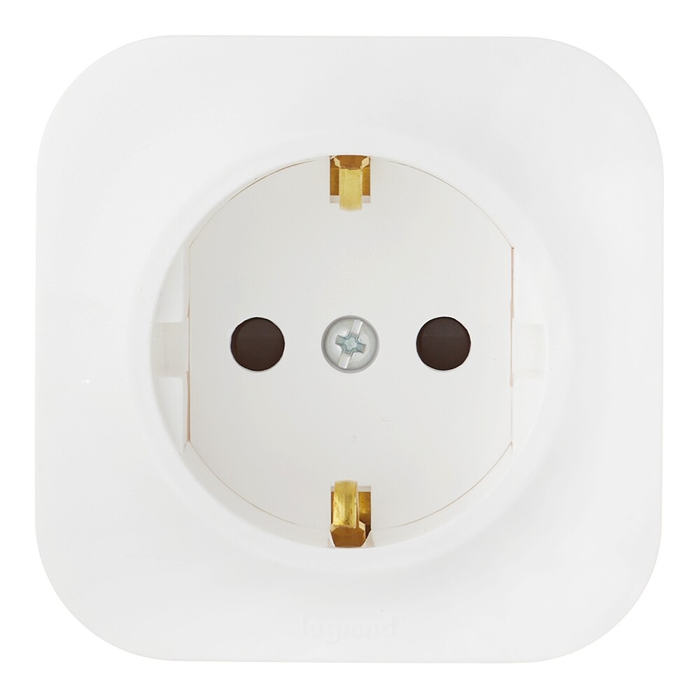 Розетка Legrand Quteo накладная белая (782220)