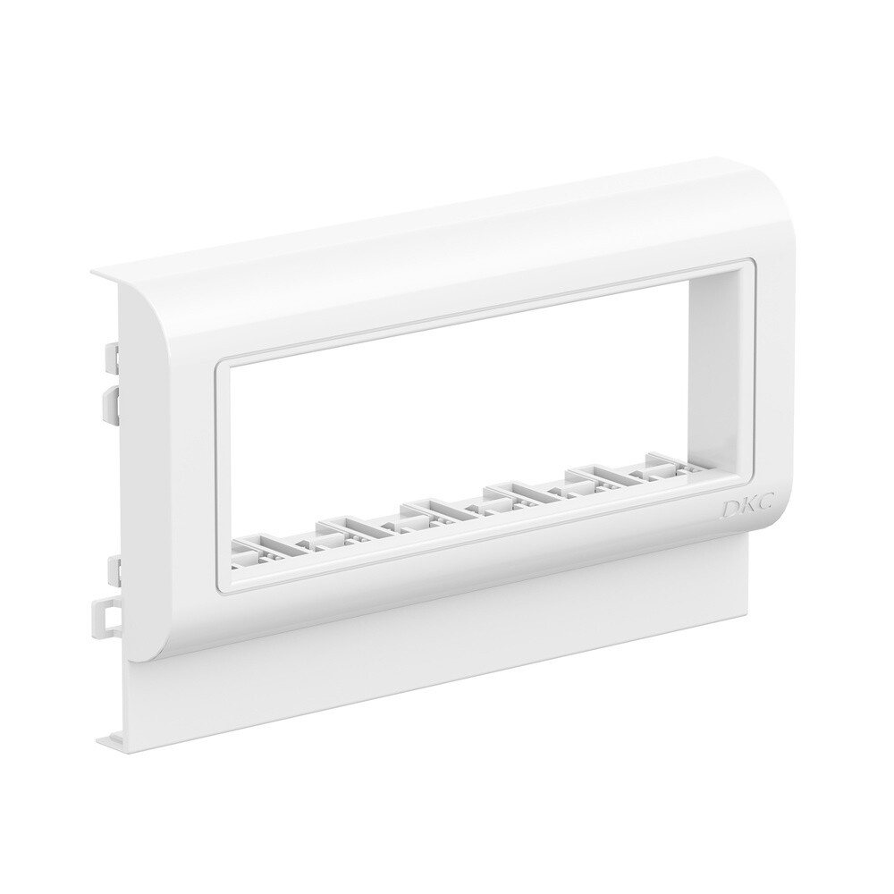 Рамка для кабель-канала DKC Brava PDA-3BN 100 белая 6 модулей (10653)