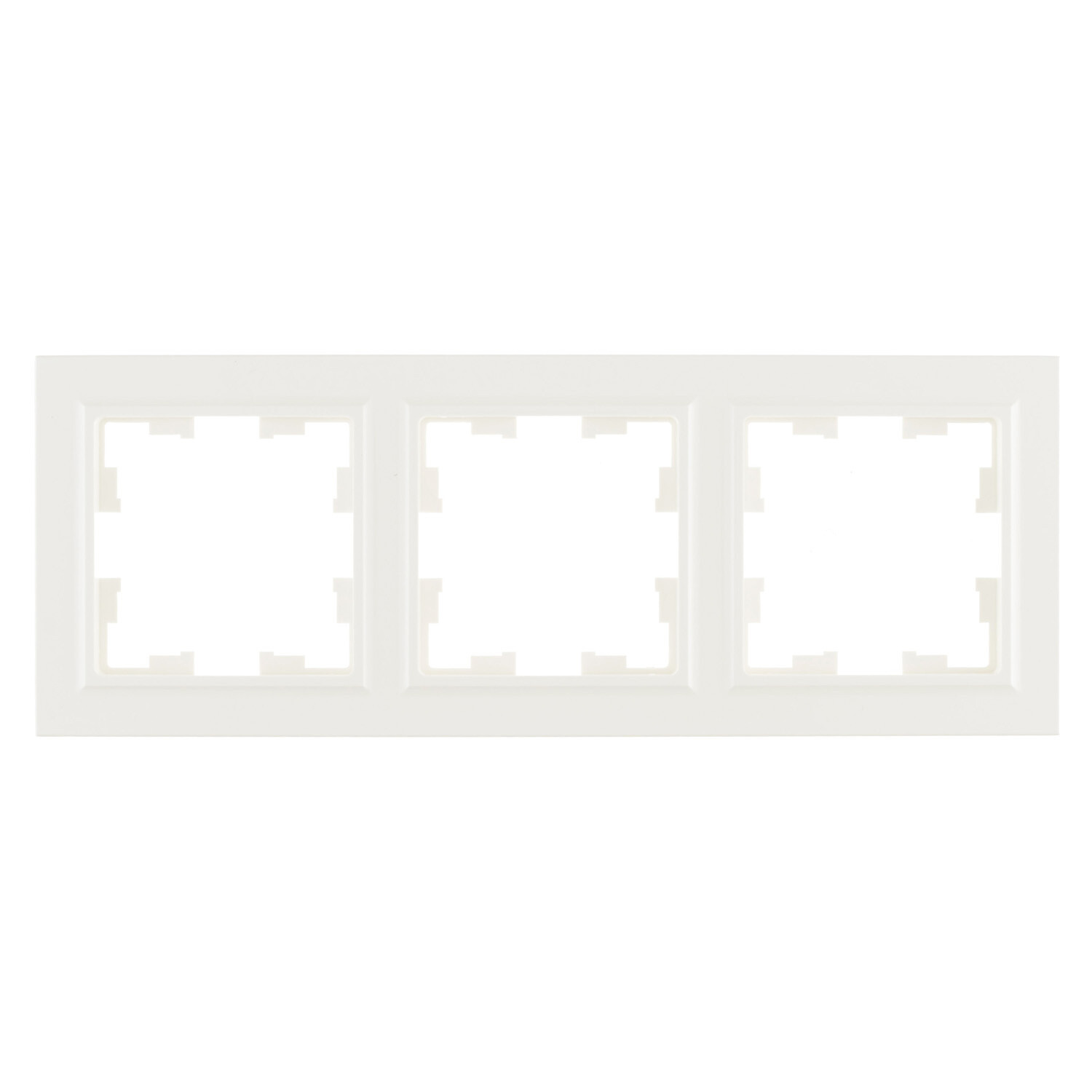 Рамка IEK Brite РУ-3-БрБ трехместная белая (BR-M32-K01)