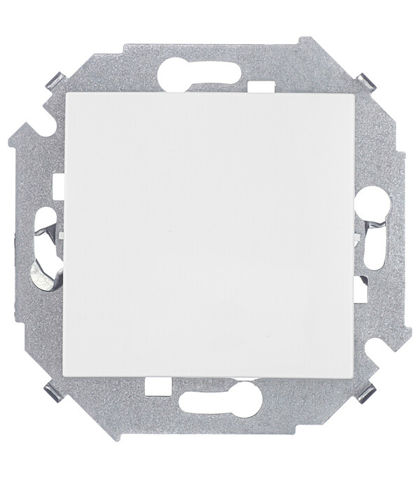 Выключатель Simon 15 одноклавишный встраиваемый белый (1591101-030)