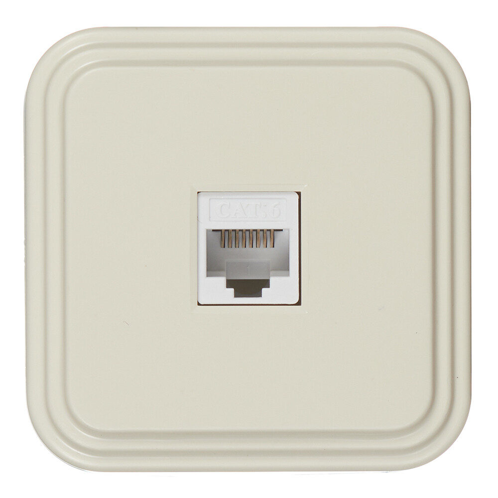 Розетка компьютерная Svet накладная бежевая (0217-00021/3863)