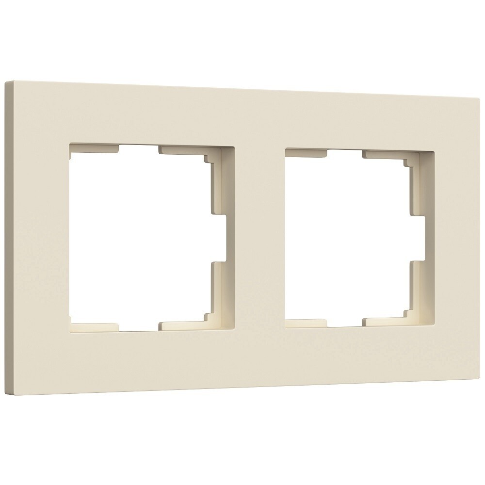 Рамка Werkel Slab двухместная айвори софт (a062806)