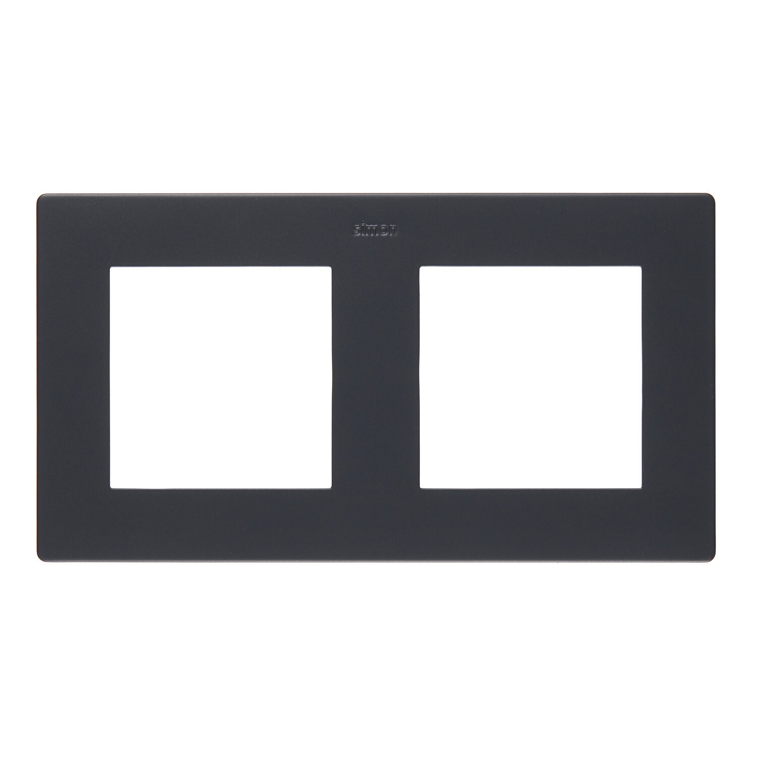 Рамка Simon 24 Harmonie двухместная графит (2400620-038)