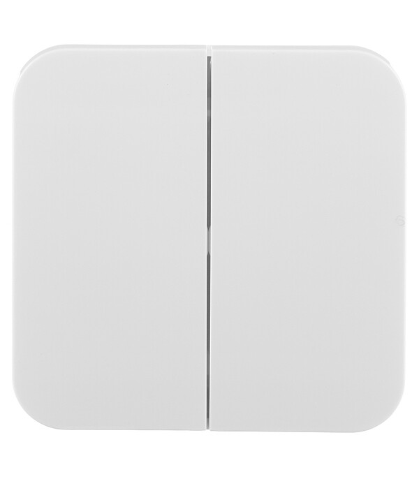 Выключатель Systeme Electric Blanca двухклавишный накладной белый (BLNVA105011)