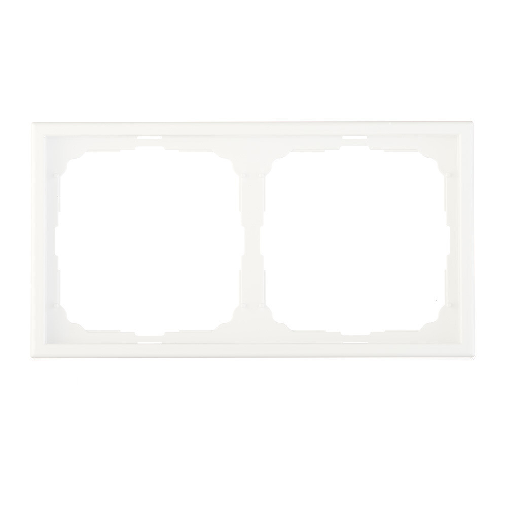 Рамка Systeme Electric ArtGallery двухместная белая (GAL000102)