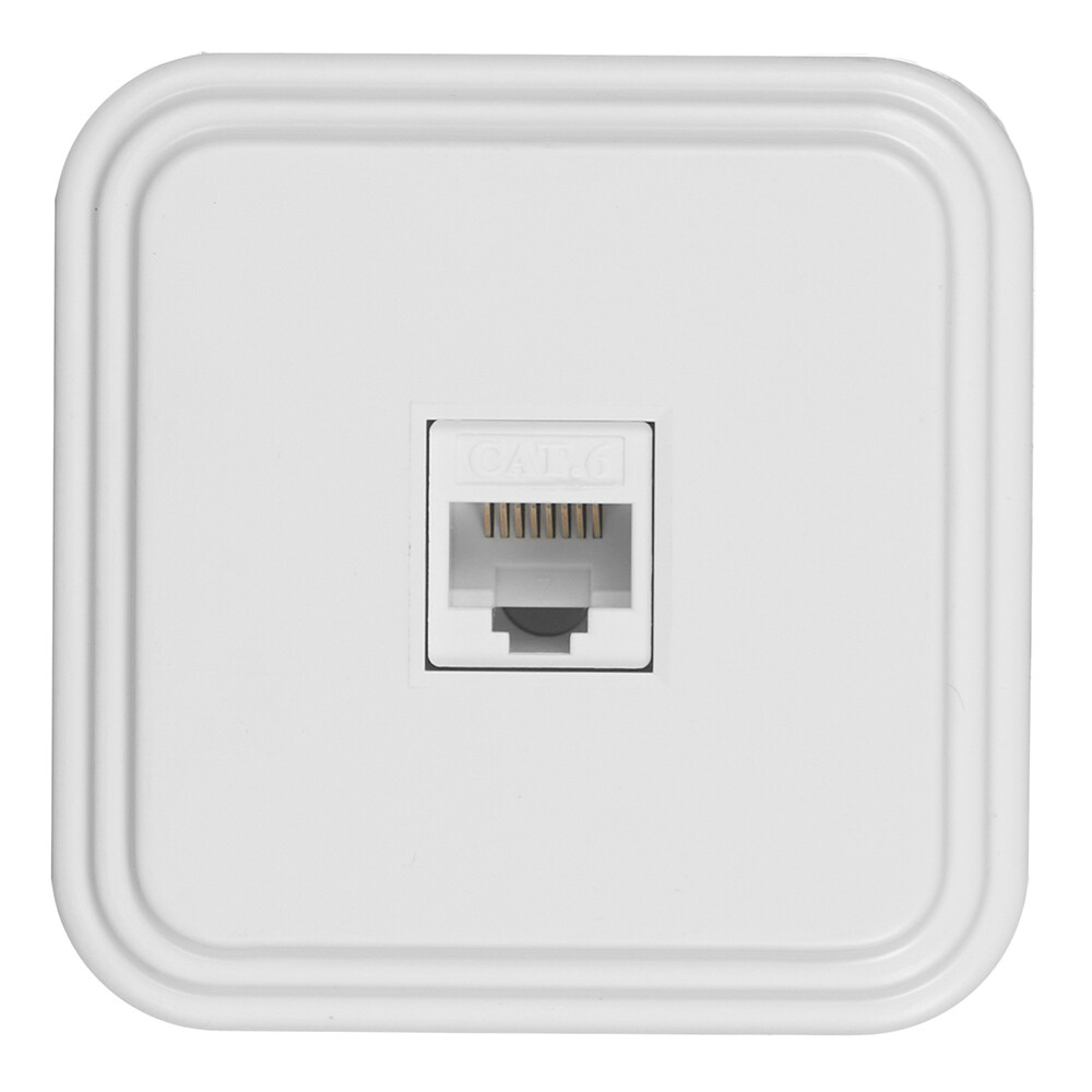 Розетка компьютерная Svet накладная белая (0217-00011/5677)