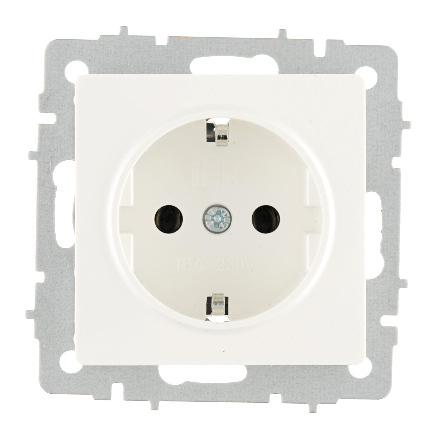 Розетка IEK Brite РС11-1-0-БрБ встраиваемая белая (BR-R11-16-K01)