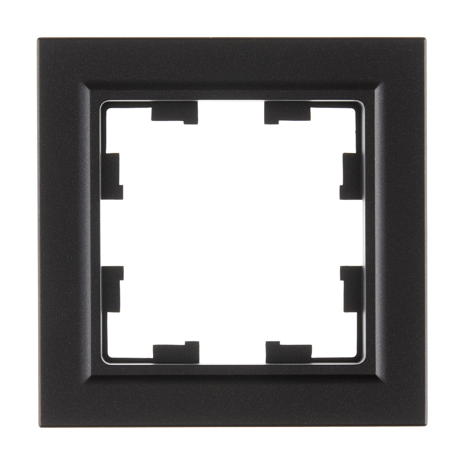 Рамка IEK Brite РУ-1-БрЧ одноместная черная (BR-M12-K02)
