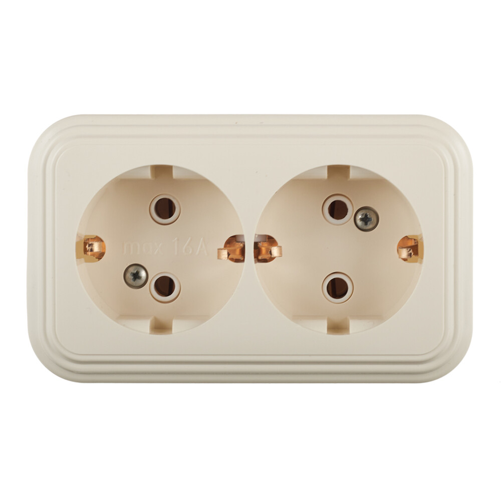 Розетка Svet накладная бежевая (0215-00481)