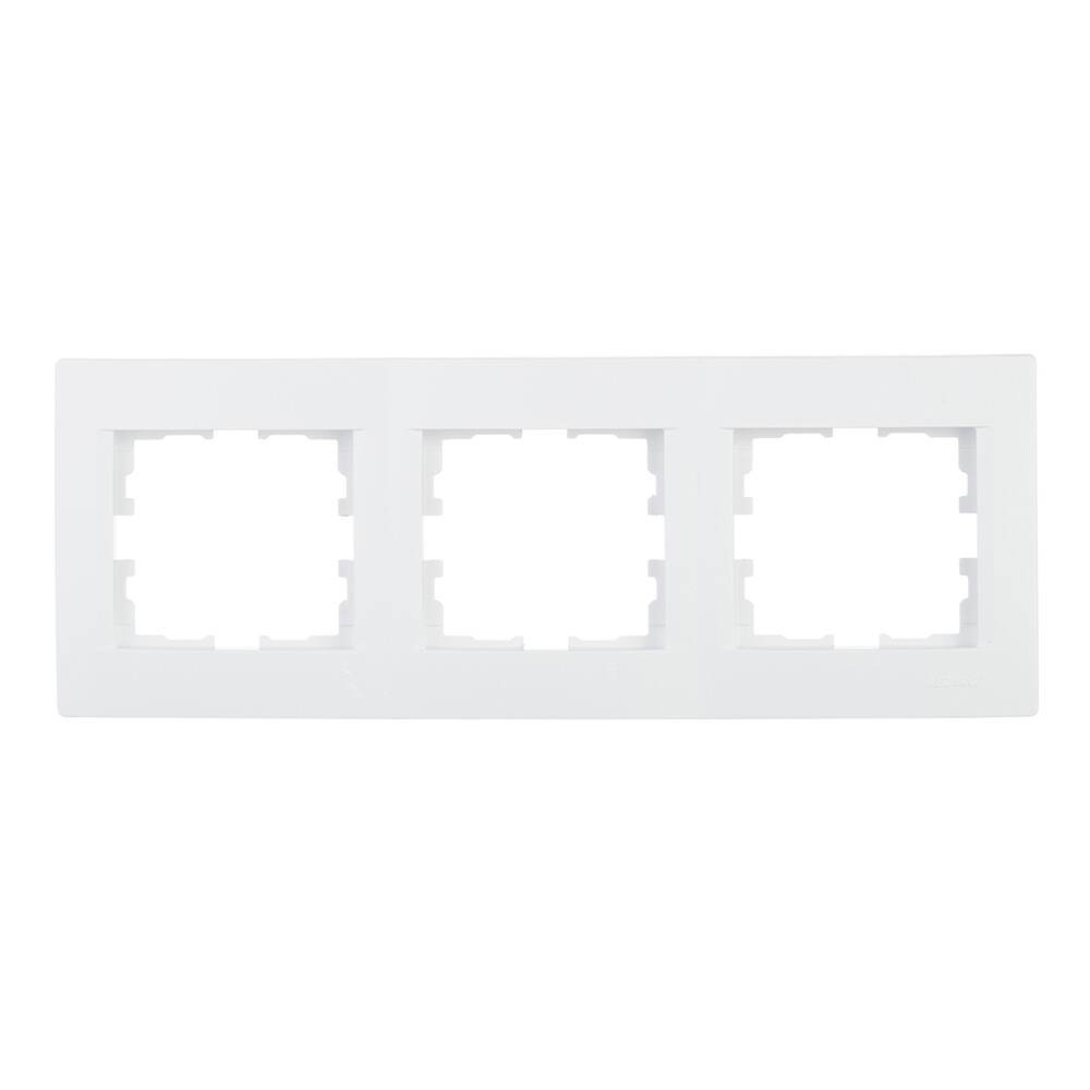 Рамка Lezard Karina трехместная белая (707-0200-148)