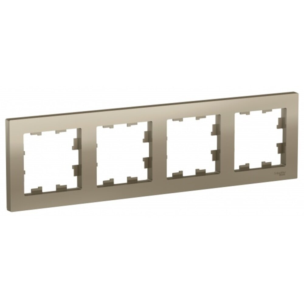 Рамка Systeme Electric AtlasDesign четырехместная шампань (ATN000504)