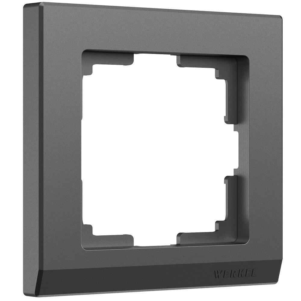 Рамка Werkel Stark одноместная графит матовая (a063115)