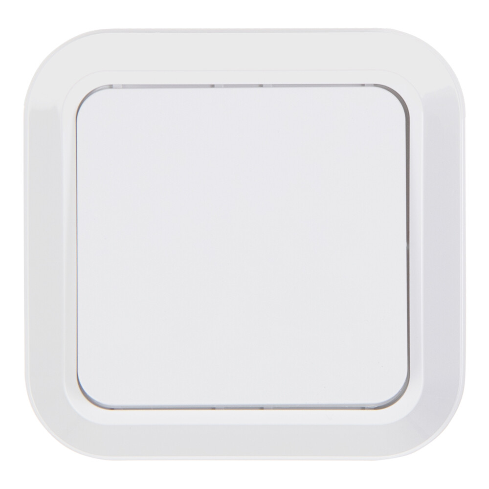 Выключатель Makel Siva Ustu одноклавишный накладной белый (45101)