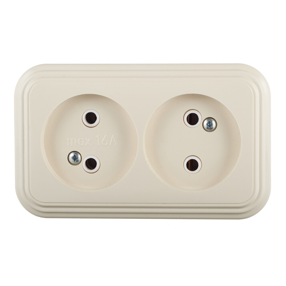 Розетка Svet накладная бежевая (0215-00391)