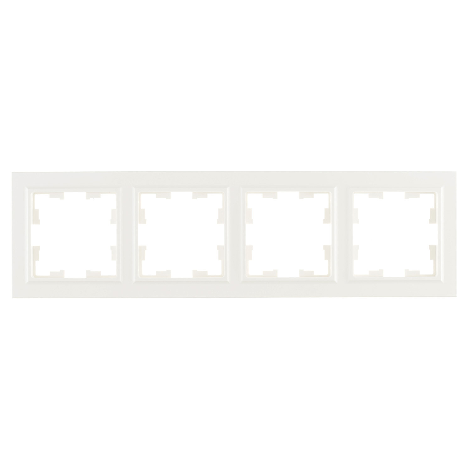 Рамка IEK Brite РУ-4-БрБ четырехместная белая (BR-M42-K01)