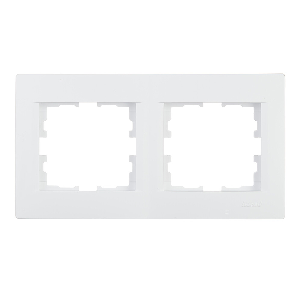Рамка Lezard Karina двухместная белая (707-0200-147)