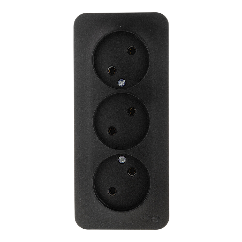 Розетка Systeme Electric Blanca накладная антрацит (BLNRA000316)