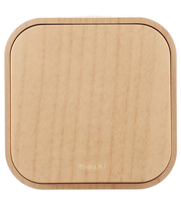 Выключатель Legrand Quteo одноклавишный накладной дерево (782260)